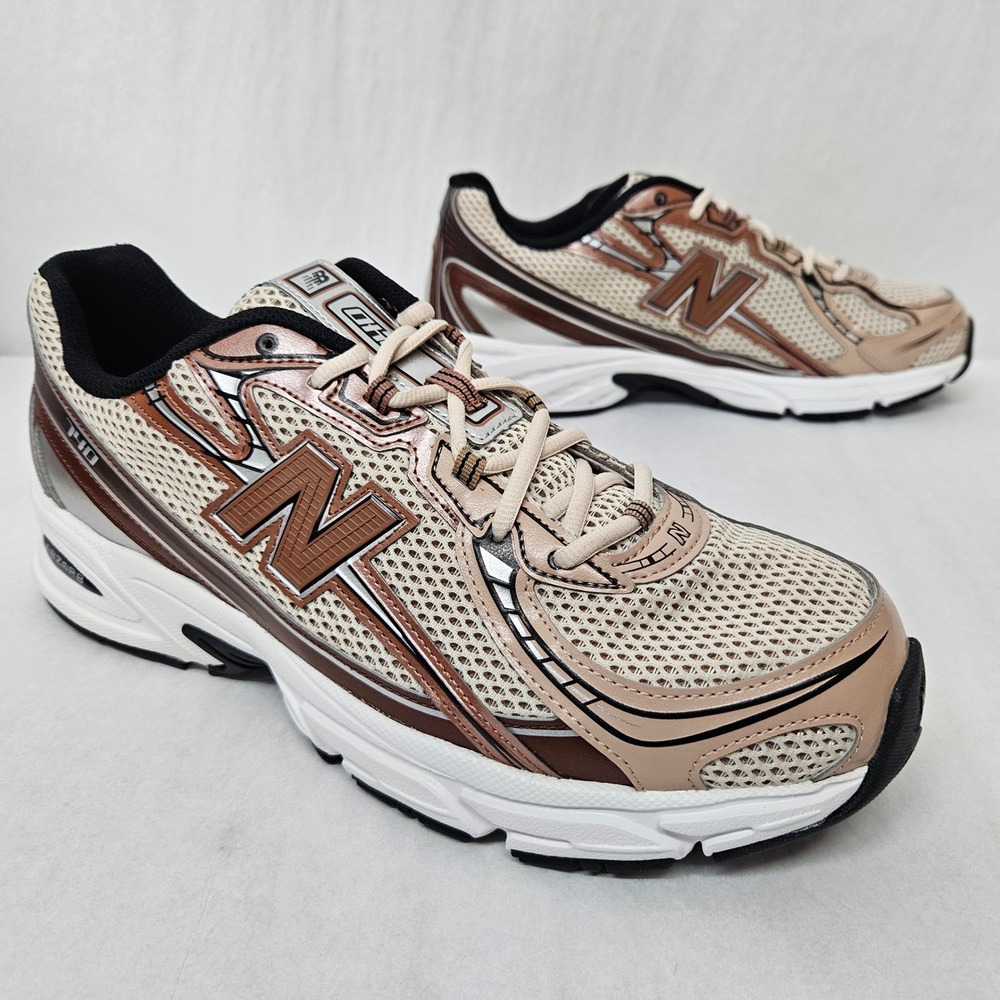 New Balance 740 Running Sneakers Retro U740BB2 Brown‎ Beige Mesh Men's Size 12